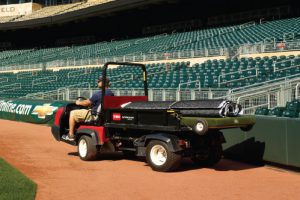 Toro's workman is great for parks, athletic fields, golf courses and city maintenance