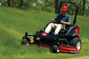 The Polar Trac is gets double duty as a high performance zero turn mower